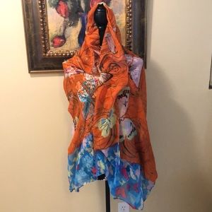 🦋 Zuki Long Butterfly Printed Lightweight versatile woven scarf
